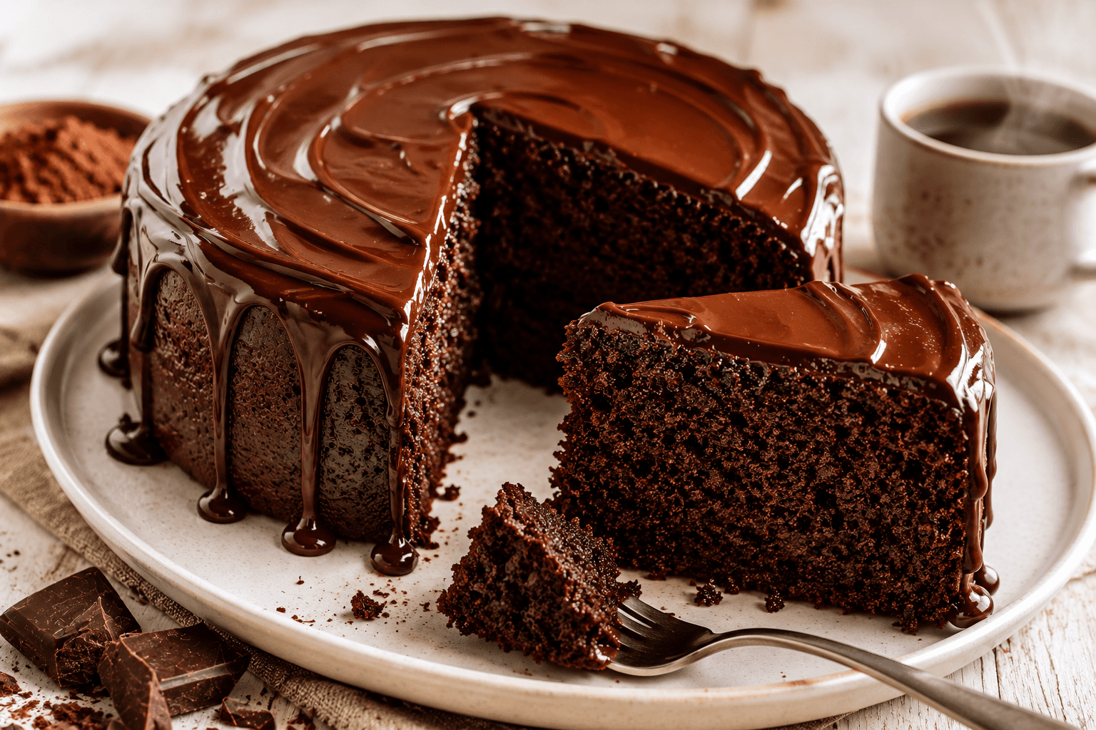 Bolo de chocolate sem lactose e sem glúten (fofinho de verdade)